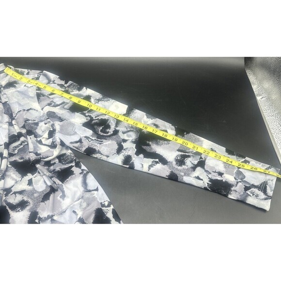 LOGO Layers Lori Goldstein Womens BLACK GRAY Watercolor Print Mesh Cardigan Sz L - Picture 11 of 11